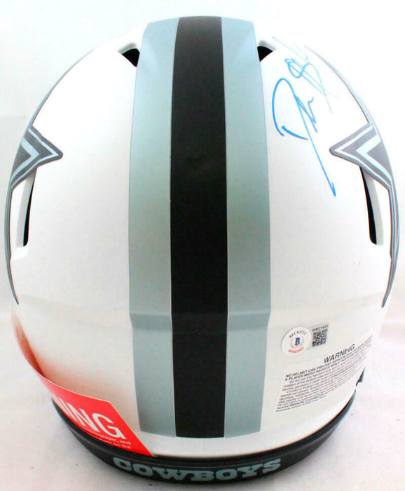Deion Sanders Signed Dallas Cowboys Lunar Authentic F/S Helmet-(BAS COA)