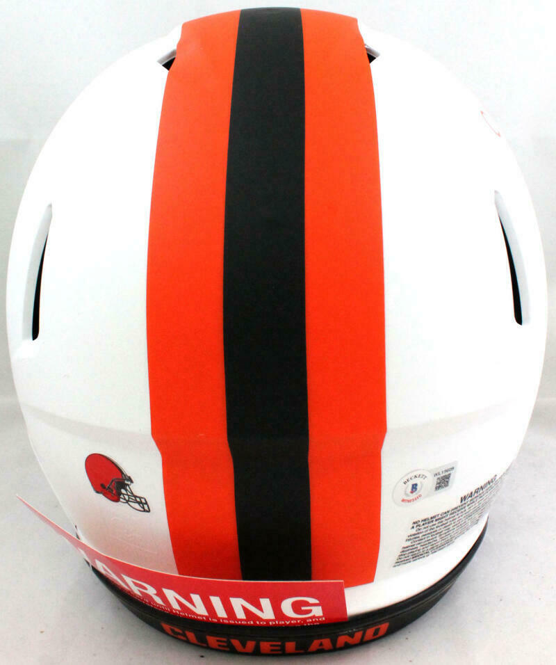 Nick Chubb Cleveland Browns Signed Authentic Lunar F/S Helmet (BAS COA)