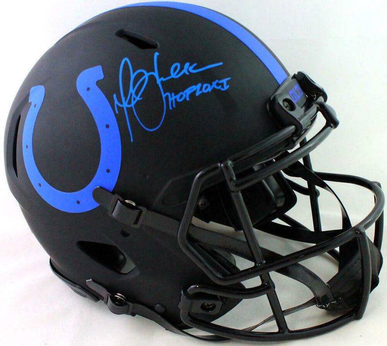 Marshall Faulk Indianapolis Colts Signed Authentic Eclipse F/S Helmet w/ HOF (BAS COA)