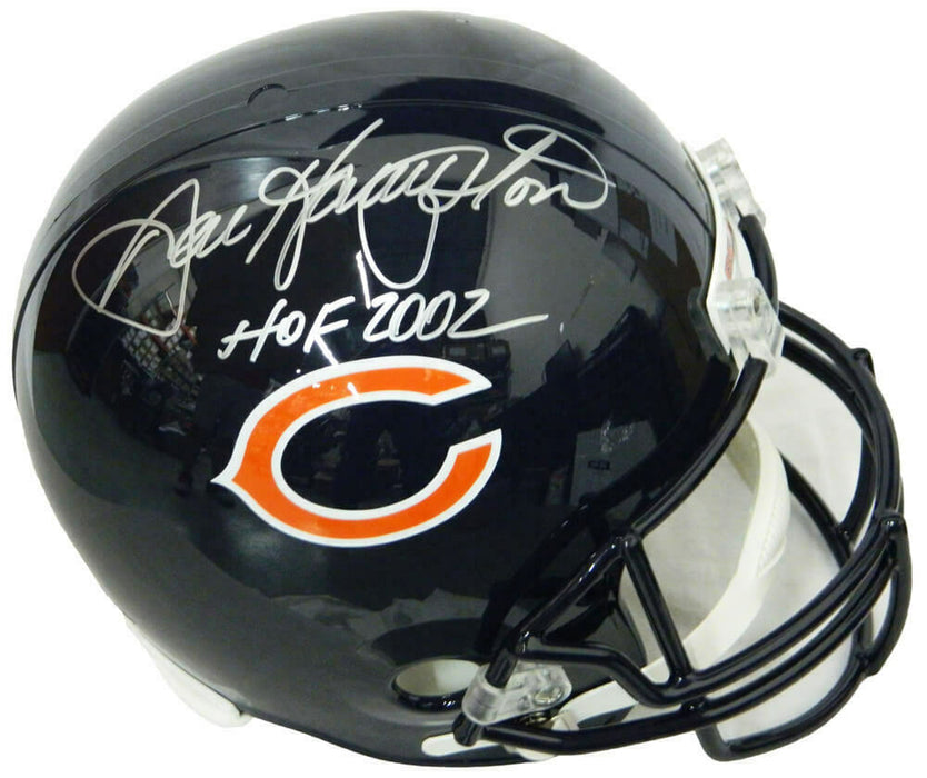 DAN HAMPTON Chicago Bears Signed Riddell Full-Size Helmet w/HOF 2002 (SS COA)