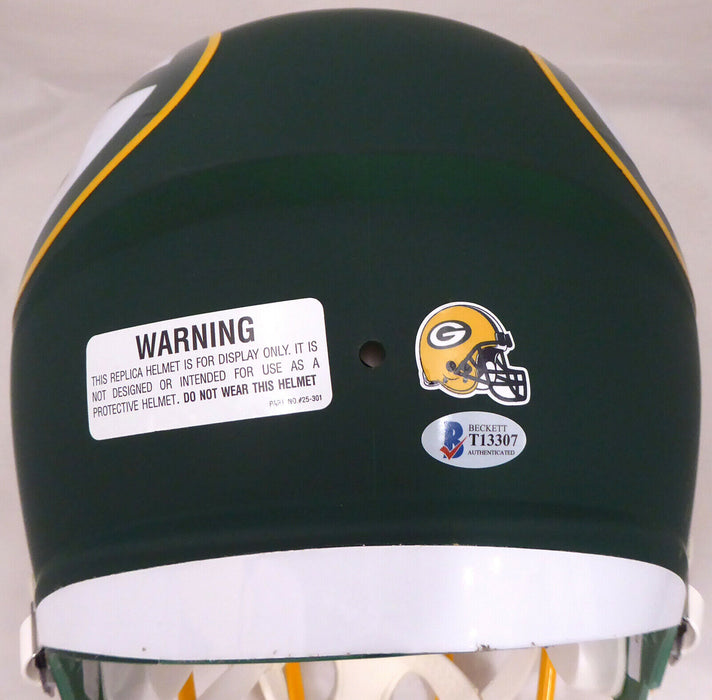 Davante Adams Green Bay Packers Autographed Packers AMP Full Size Helmet (Scuff) T13307 (BAS COA)