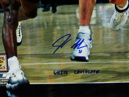 Jason Williams Sacramento Kings Signed Kings 16x20 PF Behind Head Pass Photo with Insc (BAS COA)