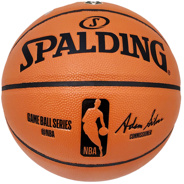 Giannis Antetokounmpo Milwaukee Bucks Signed Spalding I/O Bucks Basketball (BAS COA)