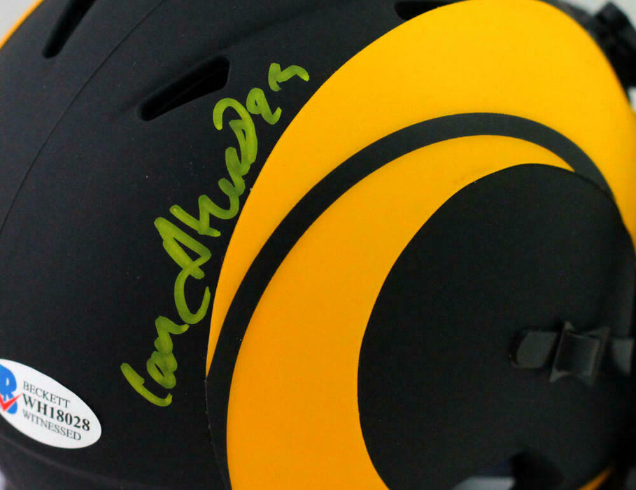 Cam Akers Los Angeles Rams Signed Los Angeles Rams Eclipse Speed Mini Helmet *Yellow BAS COA (St. Louis)