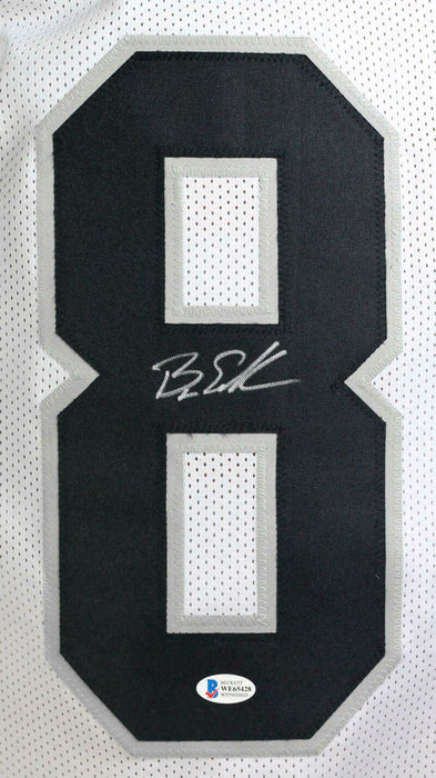 Bryan Edwards Oakland Raiders Signed White Pro Style Jersey BAS COA (Las Vegas)