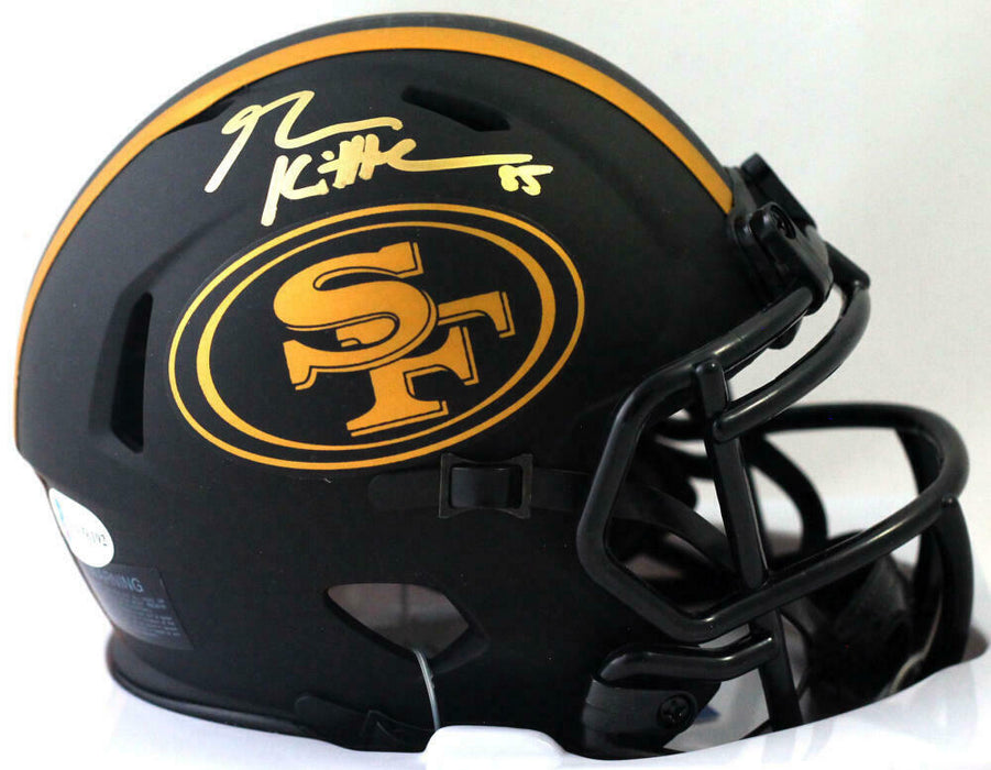 George Kittle San Francisco 49ers Signed San Francisco 49ers Eclipse Mini Helmet (BAS COA)