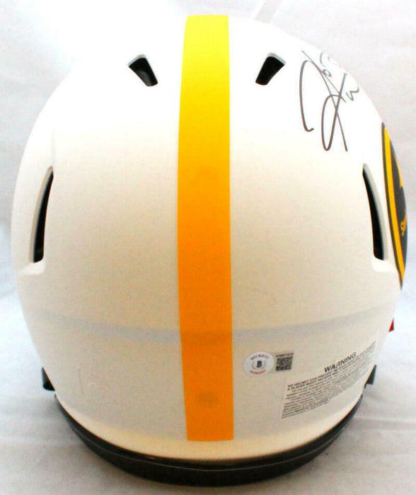 Hines Ward Pittsburgh Steelers Signed Pittsburgh Steelers Full-sized Lunar Speed Authentic Helmet (BAS COA)