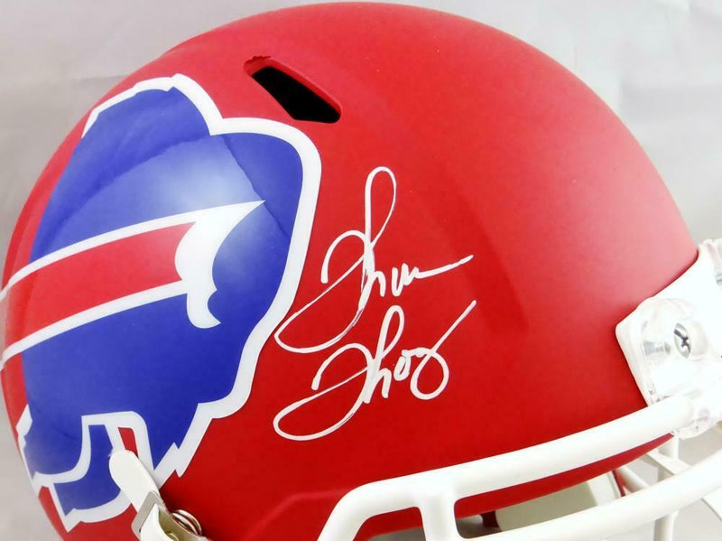 Kelly/Reed/Thomas Buffalo Bills Signed F/S AMP Speed Helmet (JSA COA)