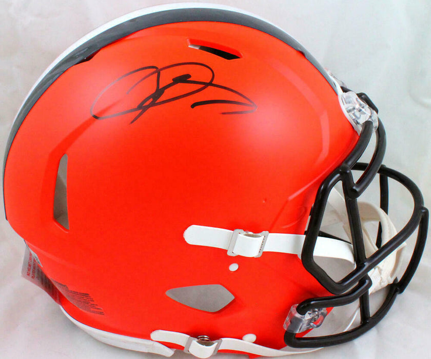 Odell Beckham Cleveland Browns Signed F/S Speed Authentic Helmet (BAS COA)