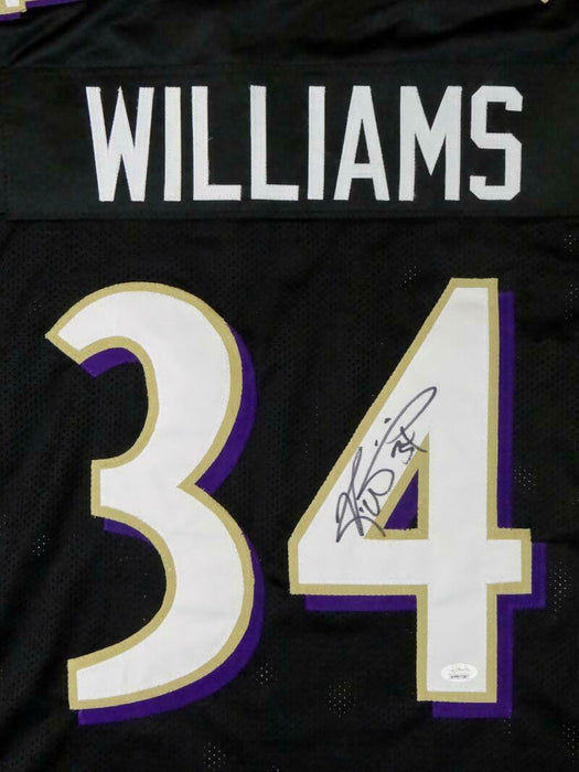 Ricky Williams Autographed Black Pro Style Jersey (JSA COA)