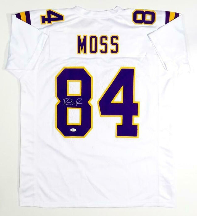 Randy Moss Minnesota Vikings Signed White Pro Style Jersey (BAS COA)