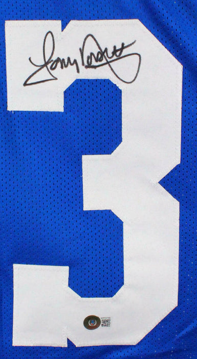 Tony Dorsett Autographed Dallas Cowboys Blue Pro Style STAT Jersey - ( —  Ultimate Autographs