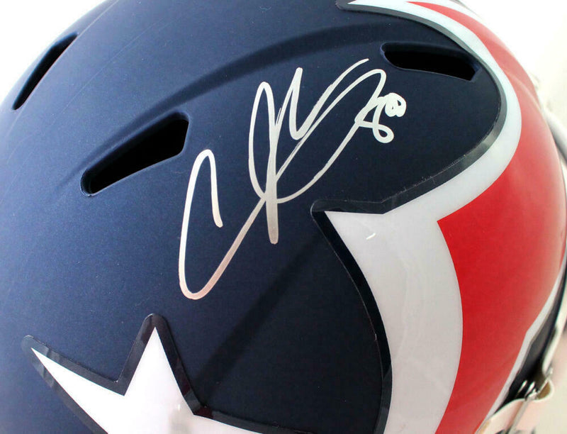 Andre Johnson Houston Texans Signed F/S AMP Speed Helmet (JSA COA)