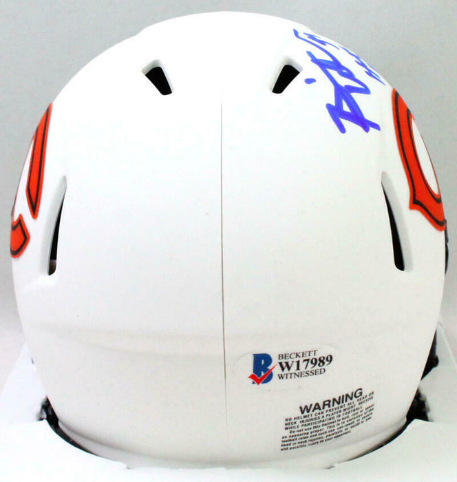 Brian Urlacher Chicago Bears Signed Lunar Speed Mini Helmet w/ HOF (BAS COA)
