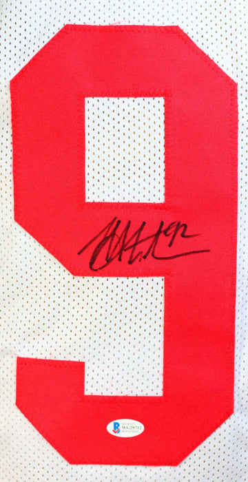 Michael Strahan Autographed White Pro Style Jersey (BAS COA)