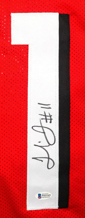 Julio Jones Autographed 2020 Red Pro Style Jersey (BAS COA)