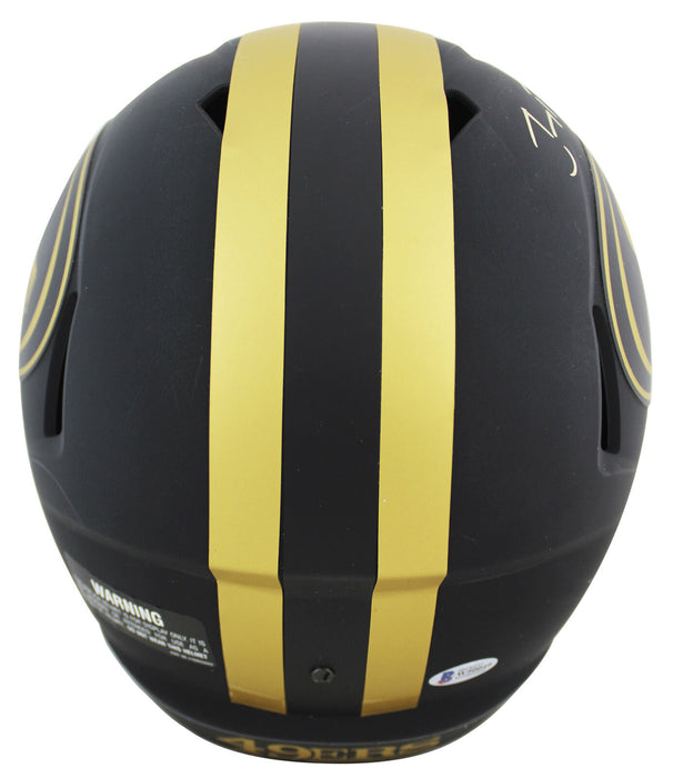 Joe Montana/Jerry Rice San Francisco 49ers Signed Eclipse Full-sized Speed Replica Helmet (BAS COA)