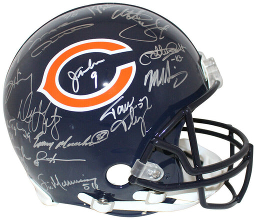 1985 Chicago Bears Team Signed Authentic Helmet 28 Sigs (BAS COA), , 