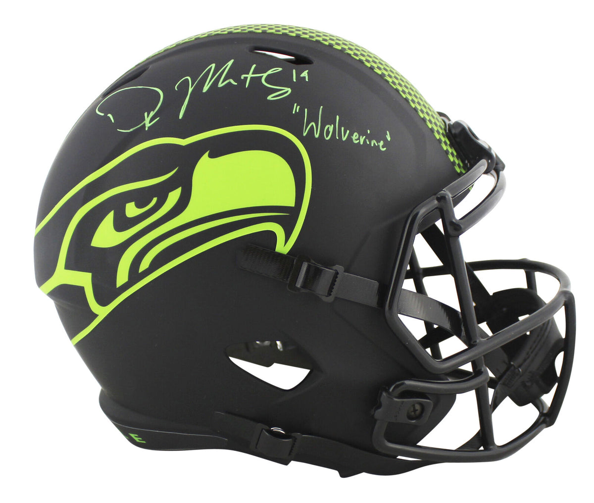 DK Metcalf Signed Seattle Seahawks Lunar Eclipse Speed Full-Size