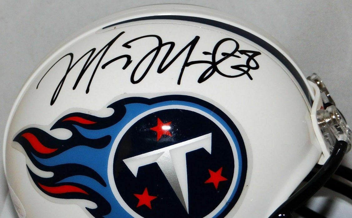 Marcus Mariota Tennessee Titans Signed Tennessee Titans Mini Helmet (JSA COA)