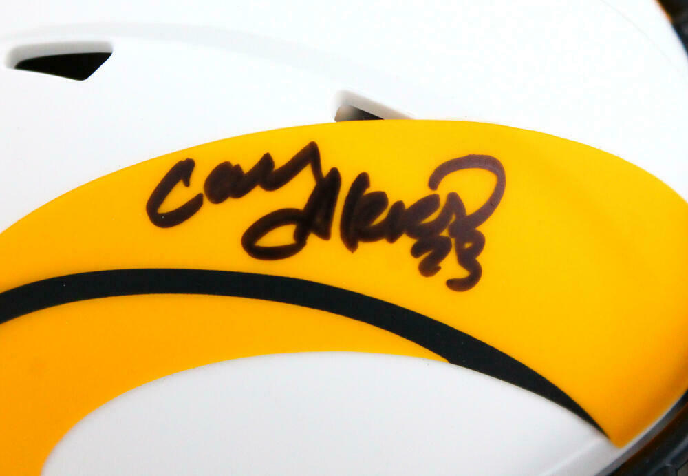 Cam Akers Los Angeles Rams Signed Lunar Speed Mini Helmet BAS COA (St. Louis)
