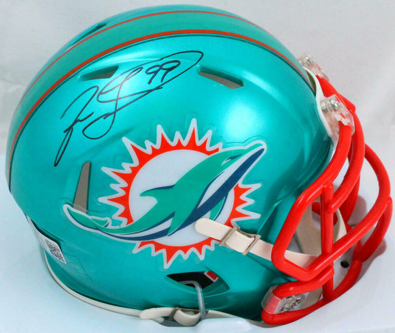 Jason Taylor Miami Dolphins Signed Flash Speed Mini Helmet (BAS COA)