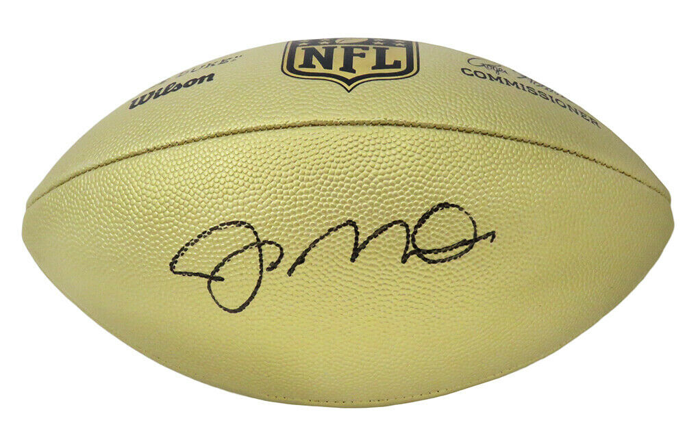 Joe Montana San Francisco 49ers Signed Wilson Duke Gold Football (SCHW —  Ultimate Autographs