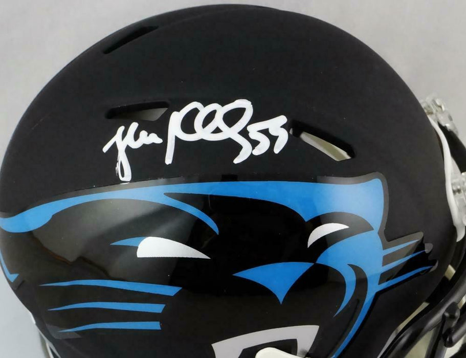 Luke Kuechly Carolina Panthers Signed AMP Speed Mini Helmet (BAS COA)