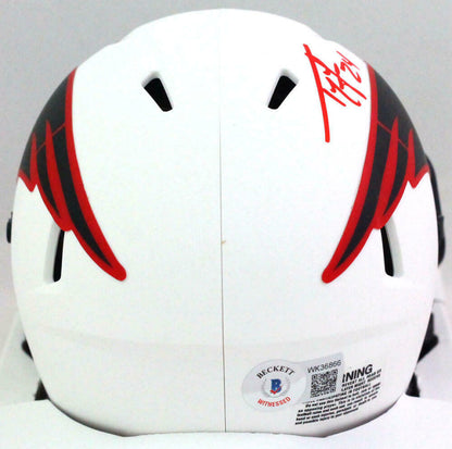 Ty Law New England Patriots Autographed Lunar Speed Mini Helmet- (BAS COA)