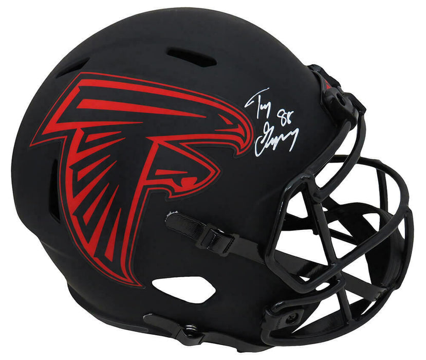 Tony Gonzalez Atlanta Falcons Signed Eclipse Riddell Full Size Speed Rep Helmet (SS COA)