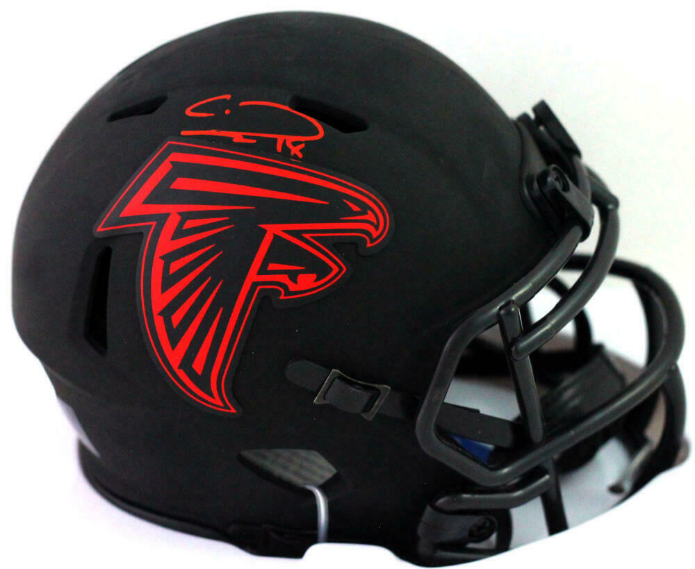 Calvin Ridley - WR Atlanta Falcons Hand Signed Eclipse Mini Helmet W/C