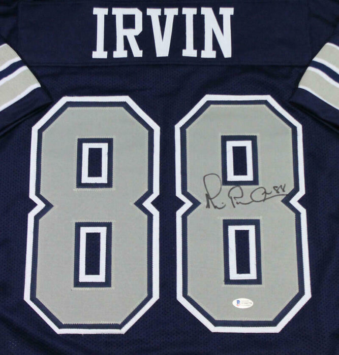 Michael Irvin Dallas Cowboys Signed Blue Pro Style Jersey with Grey Numbers (BAS COA)