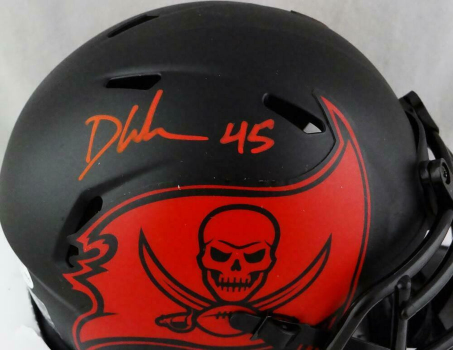 Devin White Tampa Bay Buccaneers Signed Eclipse Mini Helmet (BAS COA)