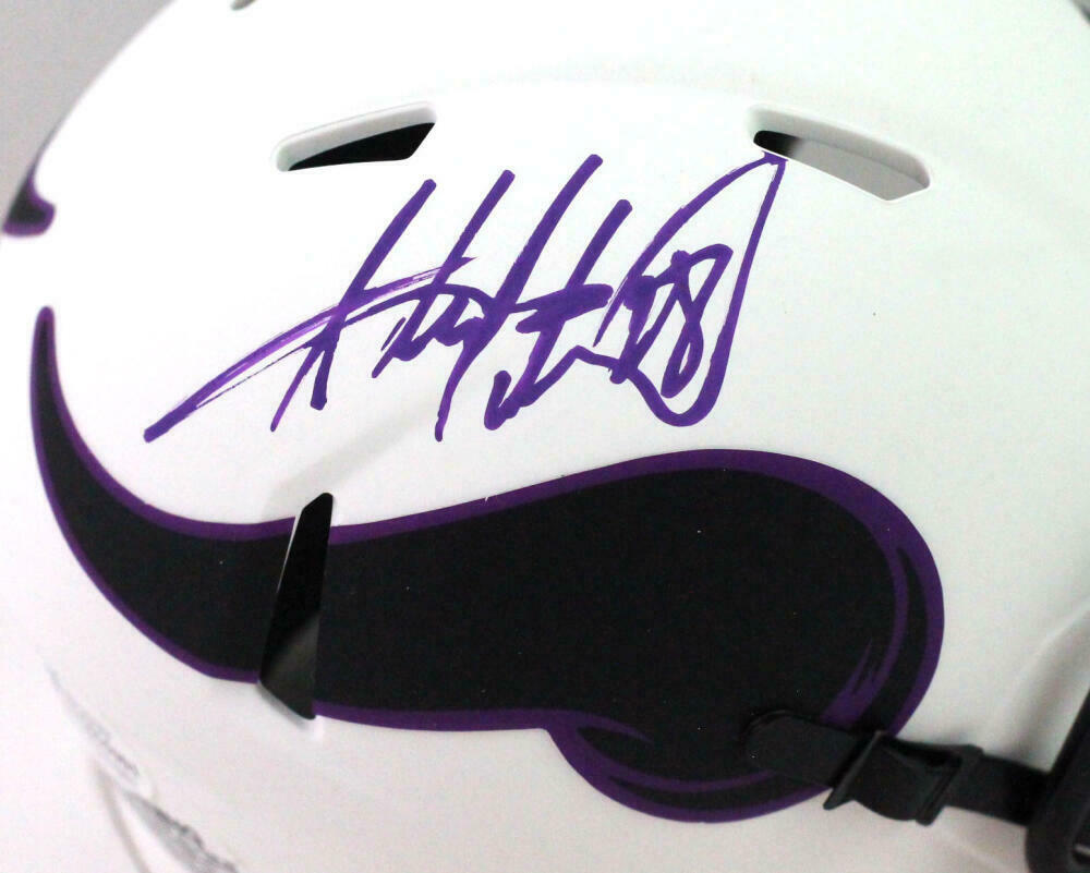 Adrian Peterson Minnesota Vikings Signed Lunar Speed Mini Helmet- (BAS COA), , 