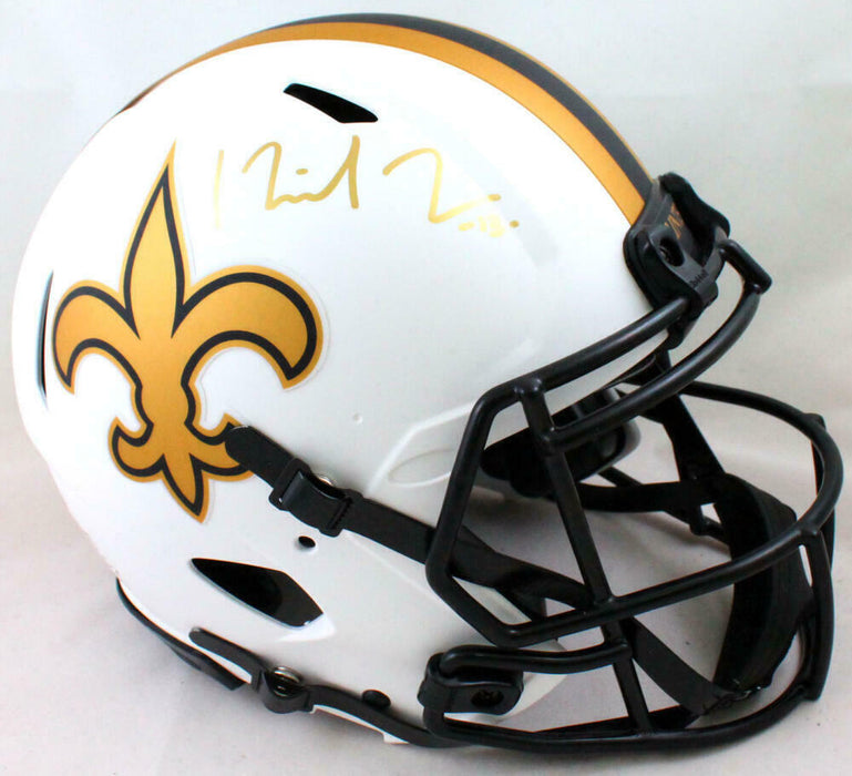 Michael Thomas New Orleans Saints Signed Saints Authentic Lunar Full-sized Helmet *Gold (BAS COA)