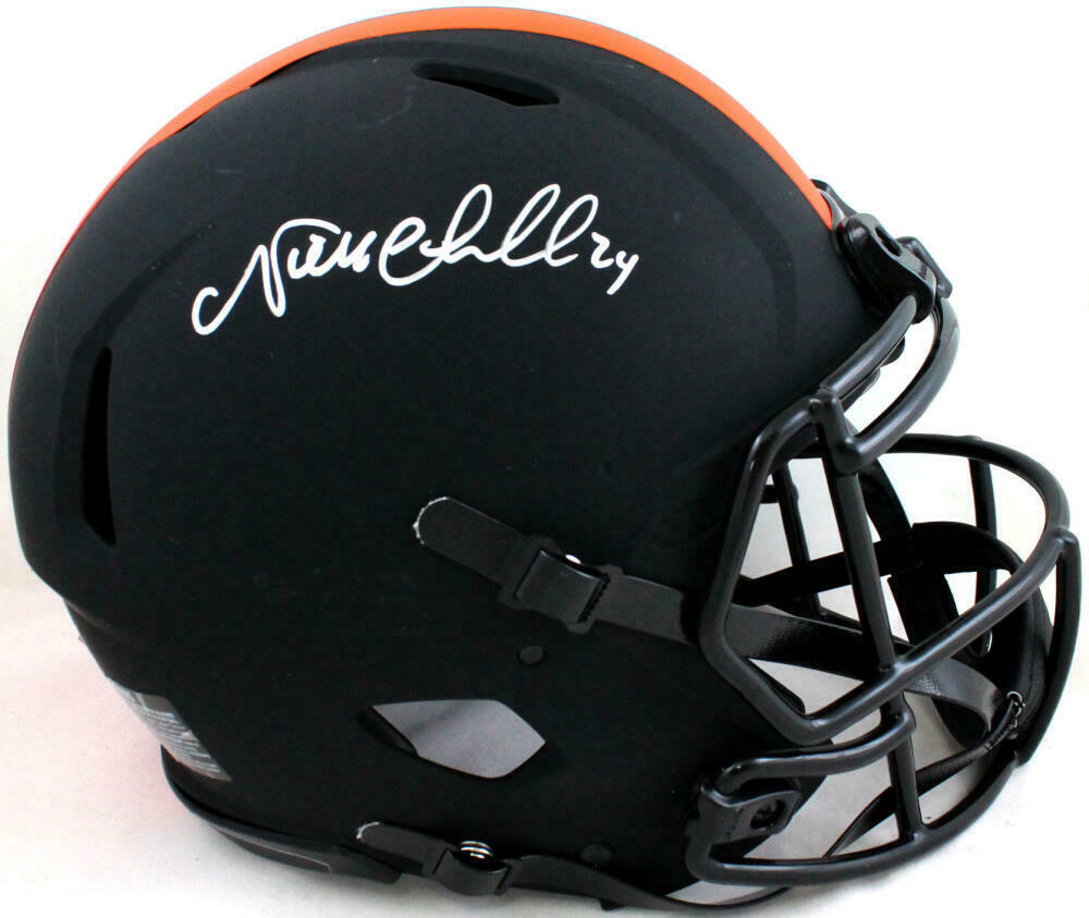 Nick Chubb Cleveland Browns Signed Authentic Eclipse F/S Helmet (BAS COA)