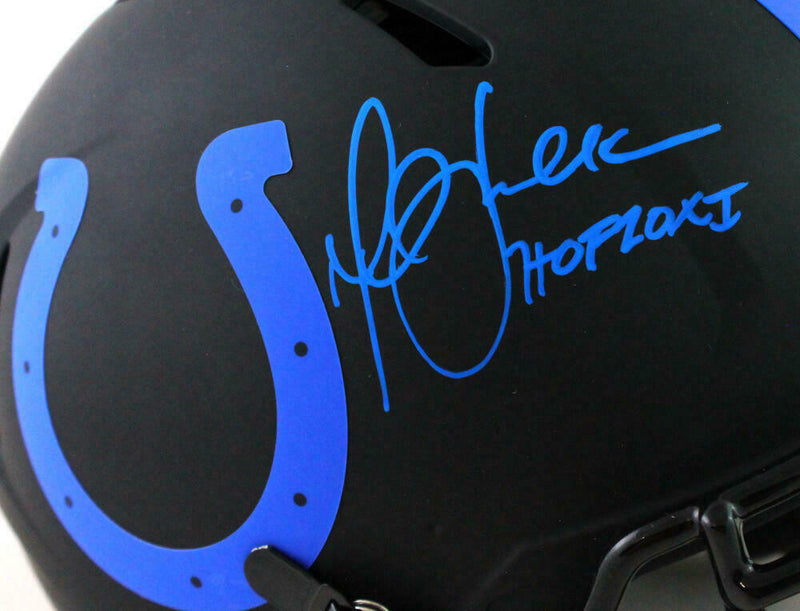 Marshall Faulk Indianapolis Colts Signed Authentic Eclipse F/S Helmet w/ HOF (BAS COA)