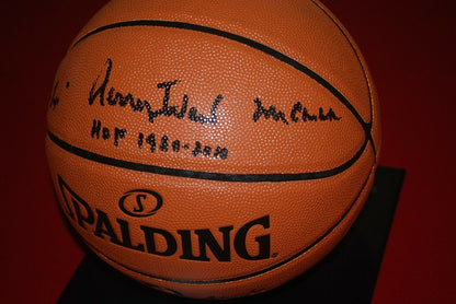 JERRY WEST Los Angeles Lakers signed Basketball HOF 1980 MR CLUTCH (BAS COA)