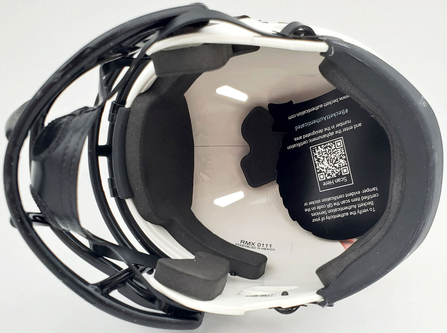 STEVE ATWATER AUTO DENVAR BRONCOS LUNAR ECLIPSE WHITE MINI HELMET BAS COA