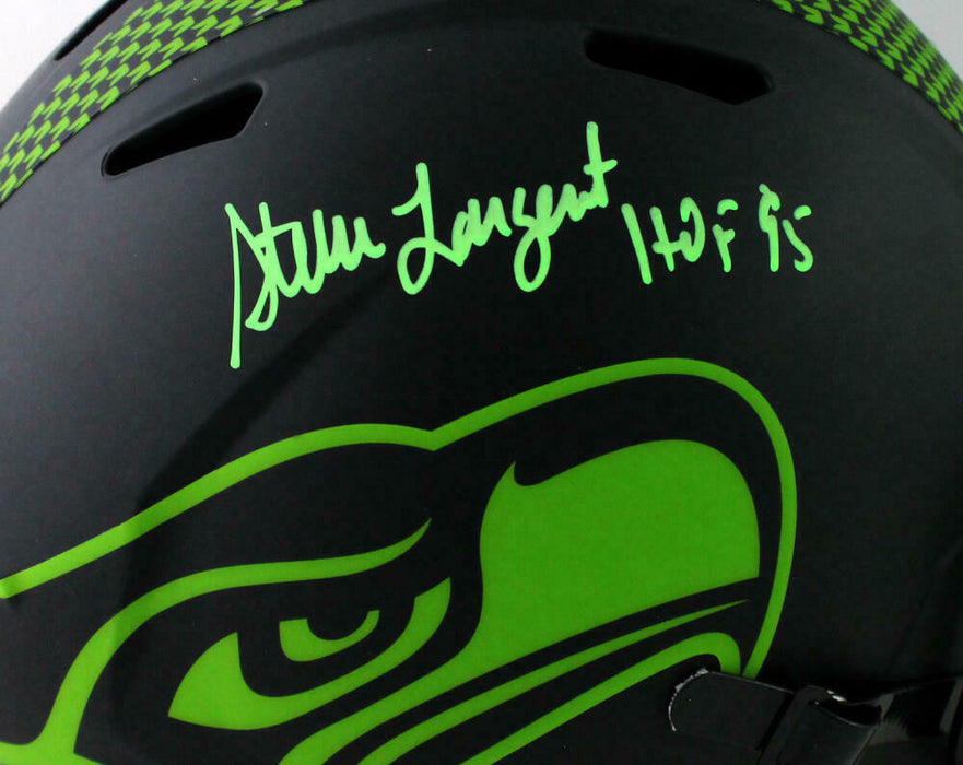 Steve Largent Seattle Seahawks Signed Seattle Seahawks Full-sized Eclipse Helmet (BAS COA)