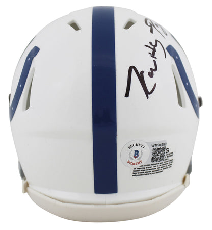 Kwity Paye Indianapolis Colts Signed Speed Mini Helmet Autographed BAS COA (Baltimore)