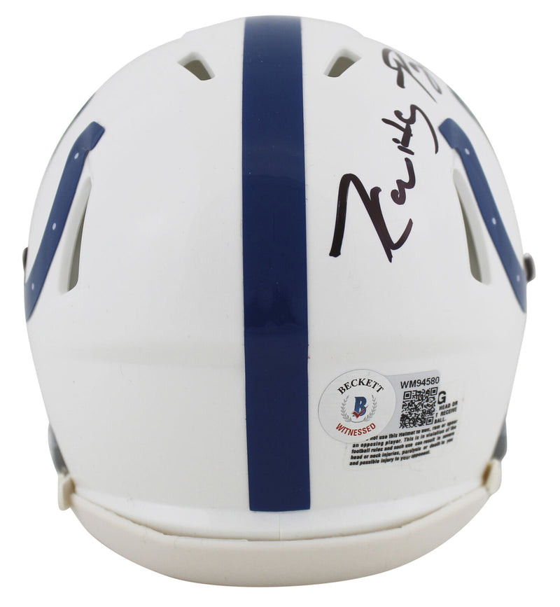 Kwity Paye Indianapolis Colts Signed Speed Mini Helmet Autographed BAS COA (Baltimore)
