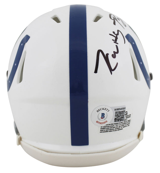 Kwity Paye Indianapolis Colts Signed Speed Mini Helmet Autographed BAS COA (Baltimore)
