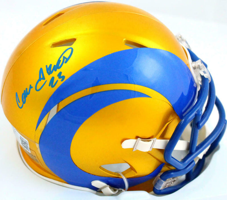 Cam Akers Los Angeles Rams Signed Flash Speed Mini Helmet BAS COA (St. Louis)