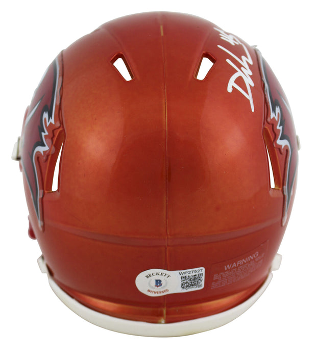 Devin White Tampa Bay Buccaneers Signed Flash Speed Mini Helmet (BAS COA)