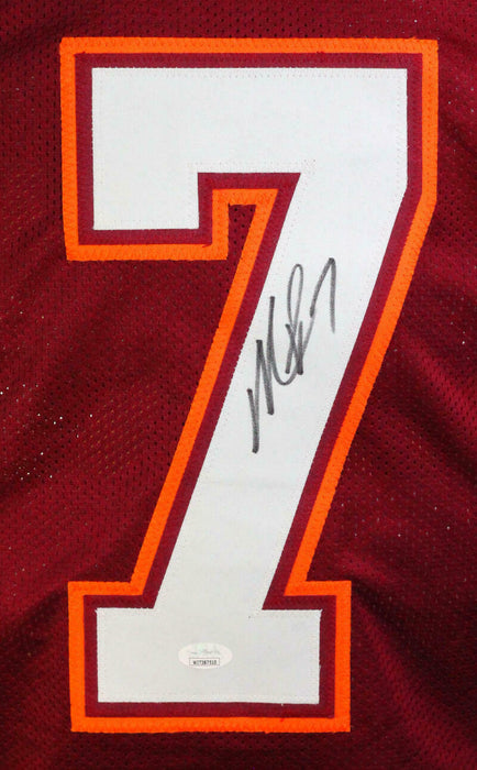 Michael Vick Autographed College Style Jersey (JSA COA)