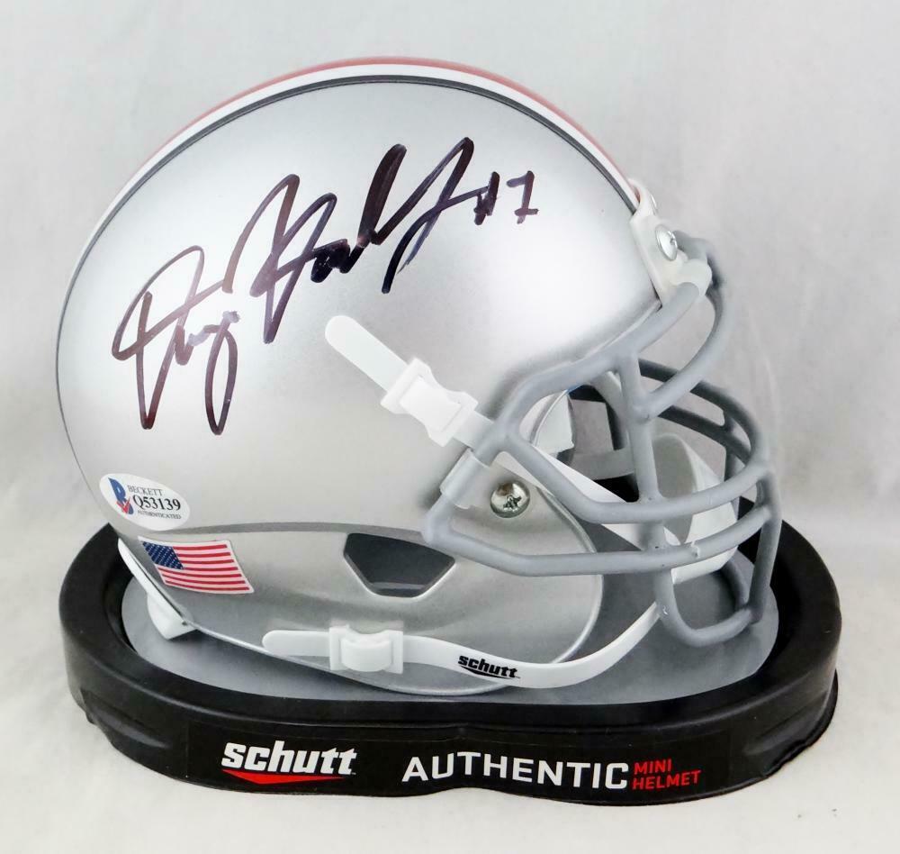 Dwayne Haskins Ohio State Buckeyes Signed Mini Helmet (BAS COA)