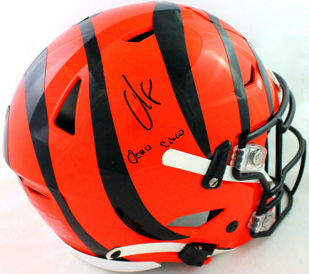 Chad Johnson Cincinnati Bengals Signed F/S Speed Flex Authentic Helmet w/Insc (BAS COA)