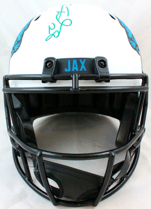 Fred Taylor Jacksonville Jaguars Signed F/S Lunar Speed Replica Helmet (BAS COA)