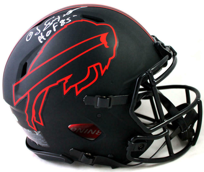 OJ Simpson Buffalo Bills Signed Eclipse Authentic Helmet w/ HOF (JSA COA)